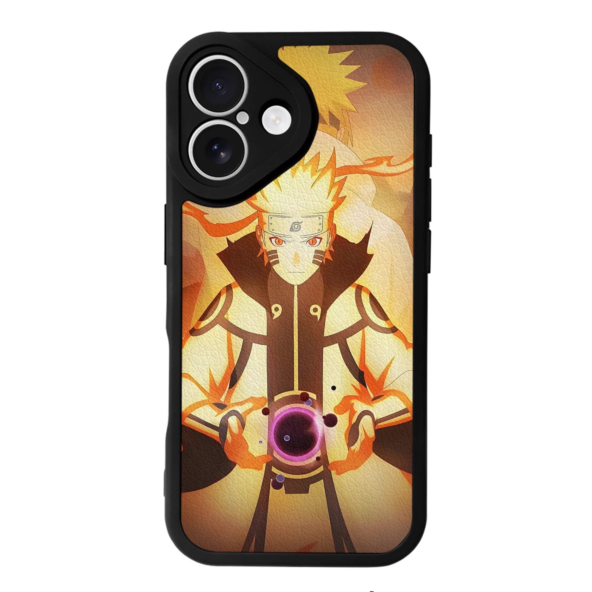 （画像用） NARUTO -ナルト- NARUTO -ナルト- 疾風伝 【iPhone 16シリーズ対応】シリコンスマホケース（レザー調） 材質：シリコン